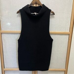 Free People Funnel Neck Sleeveless Sweater Tunic Size S